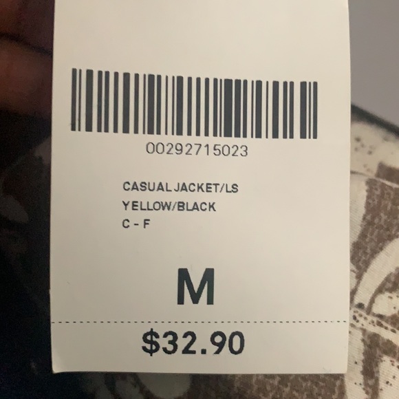 cropped yellow plaid jacket - Picture 4 of 4